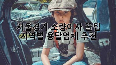 서울/경기 소량이사 🚚꿀팁: 지역별 용달업체 추천👍